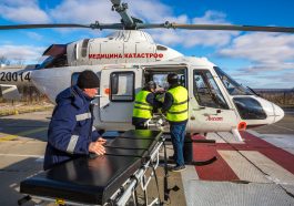 Медицинский вертолет Ансат компании "Русские Вертолетные Системы"Helimed